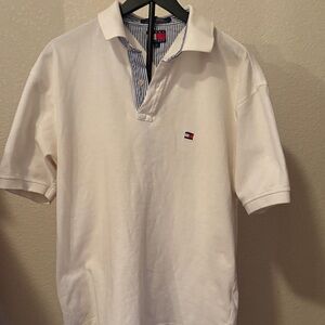 Tommy Hilfiger Men's Cream Polo Shirt